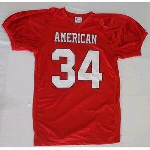Champro American Red #34 Football Jersey Adult Size XL